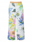 Укороченные брюки из смешанного хлопка с цветочным узором Antonio Marras  –  Общий вид