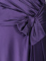 Платье-макси из шелка с драпировками и бантом Alberta Ferretti  –  Деталь