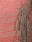 Платье-макси из шелка и кружева с бантами Alberta Ferretti  –  Деталь
