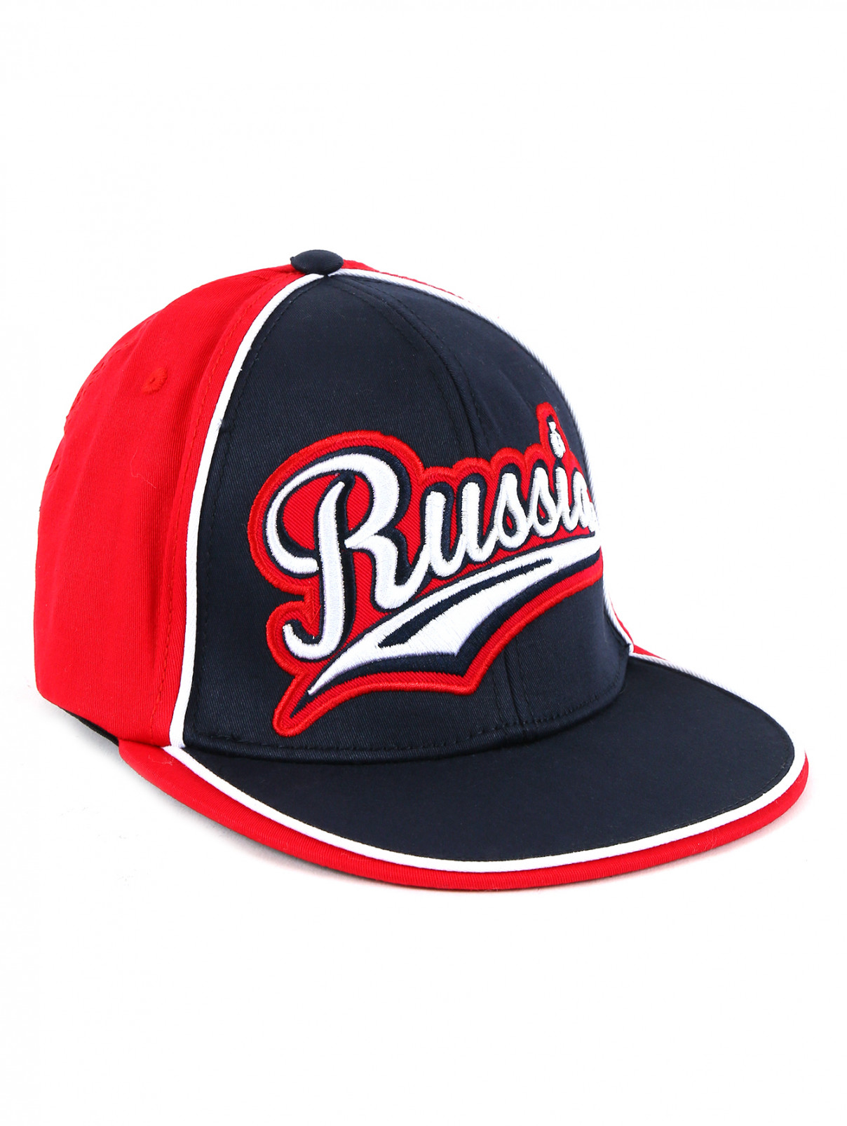Бейсболка из хлопка с принтом BOSCO  –  Общий вид  – Цвет:  Красный