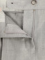 Брюки из фактурной ткани свободного кроя Emporio Armani  –  Деталь1