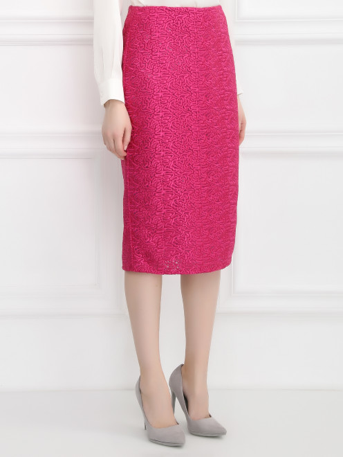 Юбка-карандаш с узором Ermanno Scervino - Модель Верх-Низ