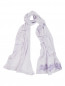 Легкий шарф из хлопка с вышивкой IL Trenino  –  Общий вид
