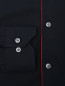 Рубашка из хлопка с контрастной вставкой Pal Zileri  –  Деталь1