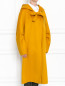 Пальто из кашемира свободного кроя с капюшоном Alberta Ferretti  –  МодельВерхНиз