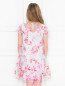 Платье ажурное с цветочным декором Aletta Couture  –  МодельВерхНиз1