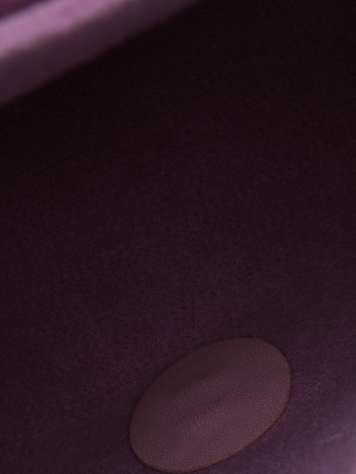 Портфель из шерсти с аппликацией ro.ro  –  Деталь1  – Цвет:  Фиолетовый