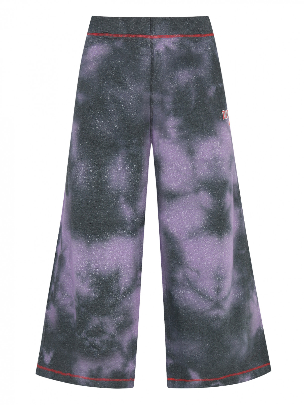 Трикотажные широкие брюки Diesel  –  Общий вид  – Цвет:  Фиолетовый