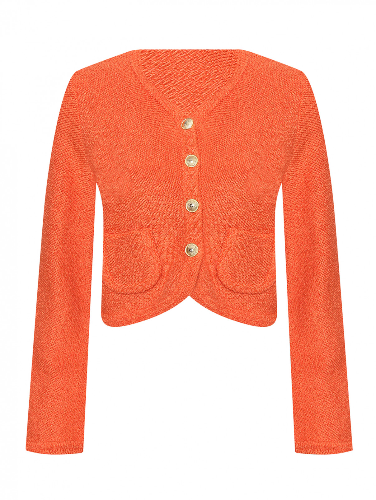 Жакет с накладными карманами Dorothee Schumacher  –  Общий вид  – Цвет:  Оранжевый