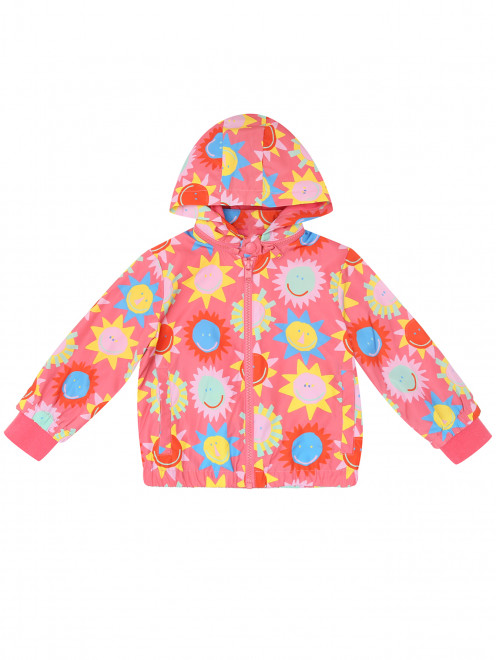 Куртка на молнии с узором Stella McCartney kids - Общий вид