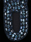 Платье из бархата декорированное кристаллами Max Mara  –  Деталь