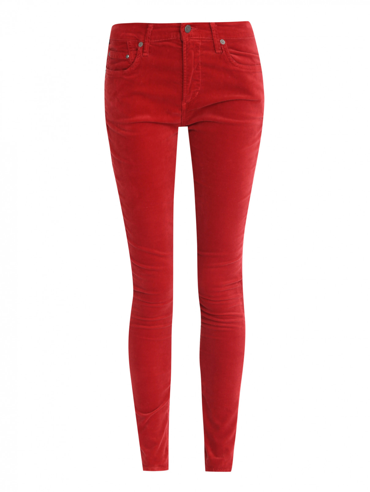 Узкие брюки Citizens of Humanity  –  Общий вид  – Цвет:  Красный