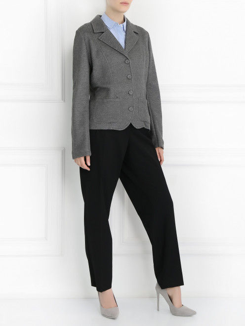 Жакет на пуговицах с двумя боковыми карманами Mariella Burani - Модель Общий вид