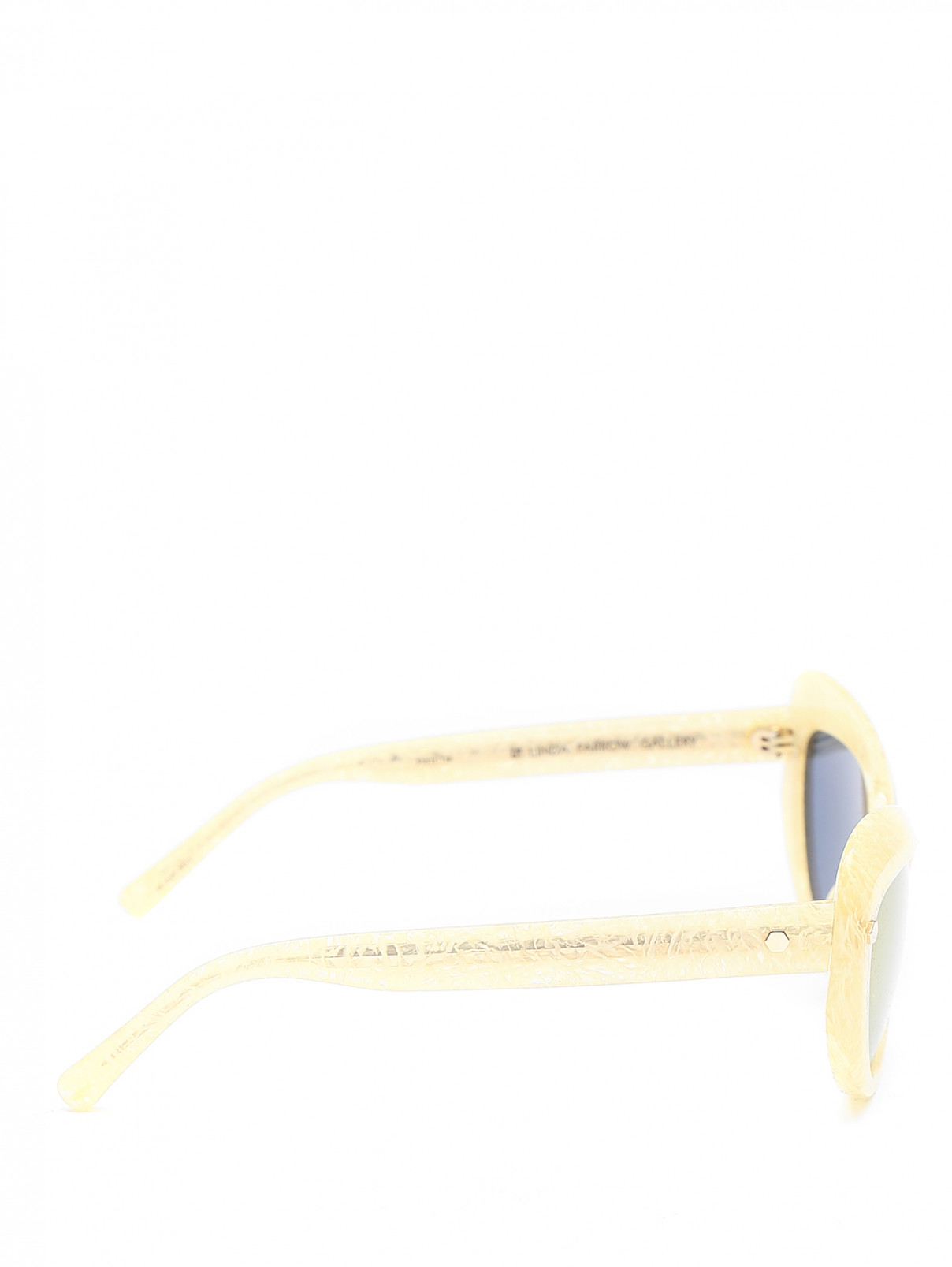 Очки солнцезащитные в пластиковой оправе Matthew Williamson  –  Обтравка2  – Цвет:  Бежевый