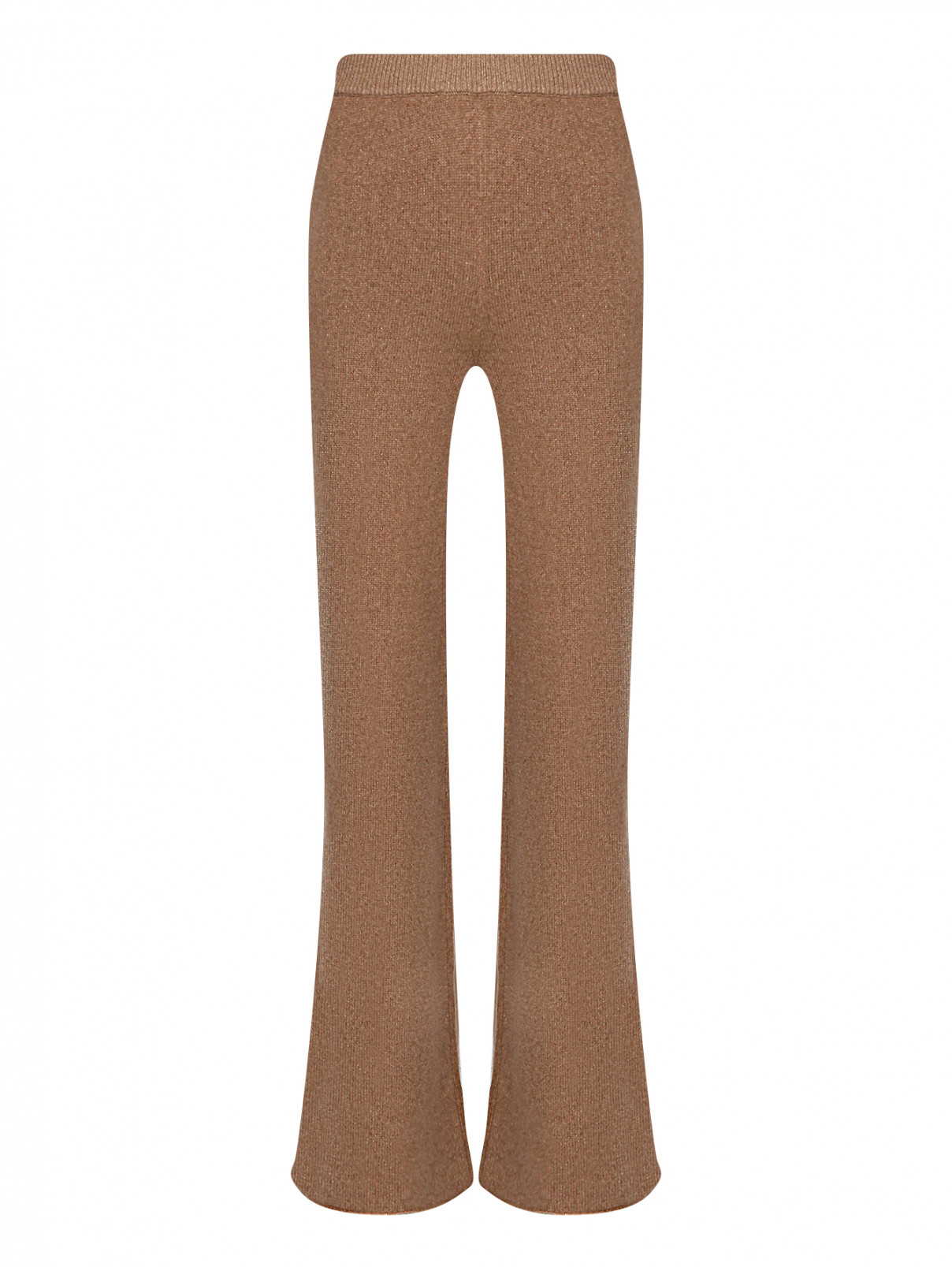 Трикотажные брюки из кашемира Malo  –  Общий вид  – Цвет:  Бежевый