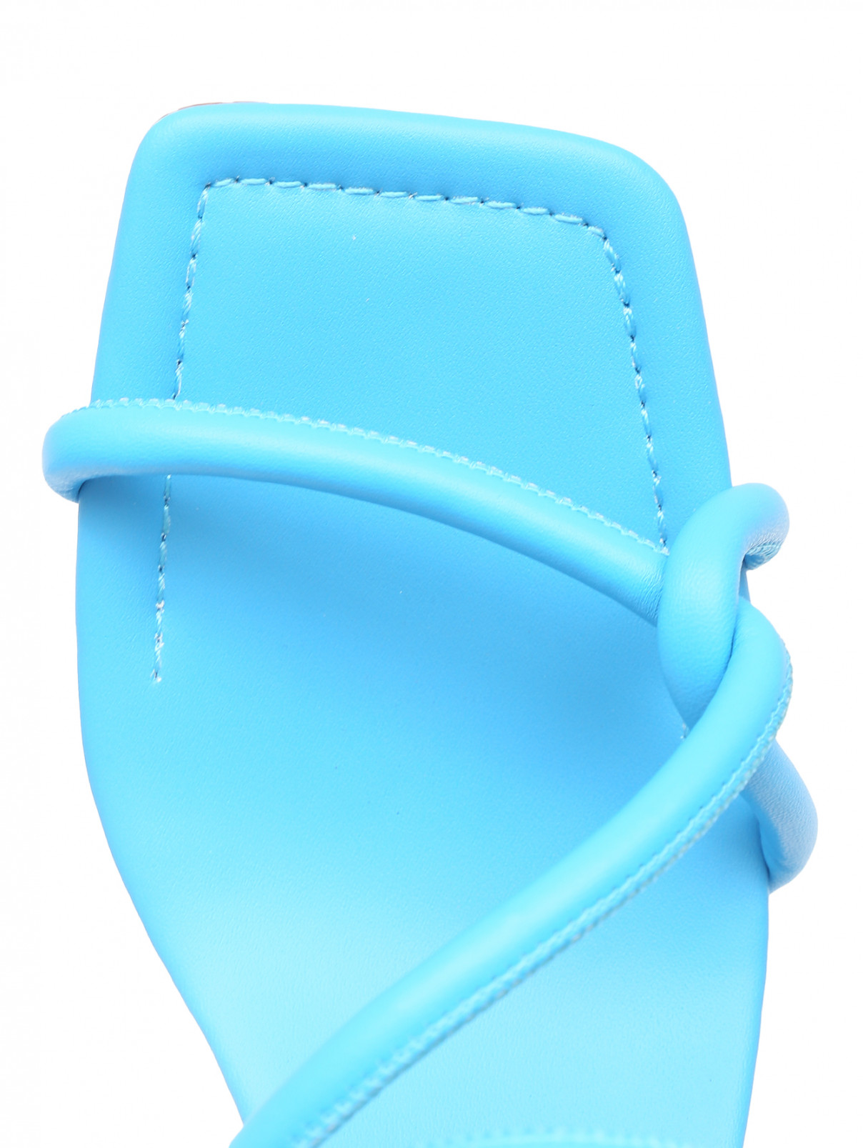 Босоножки из кожи на среднем каблуке Suncoo  –  Обтравка3  – Цвет:  Синий