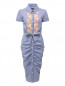 Платье из хлопка с узором "полоска" Moschino Boutique  –  Общий вид