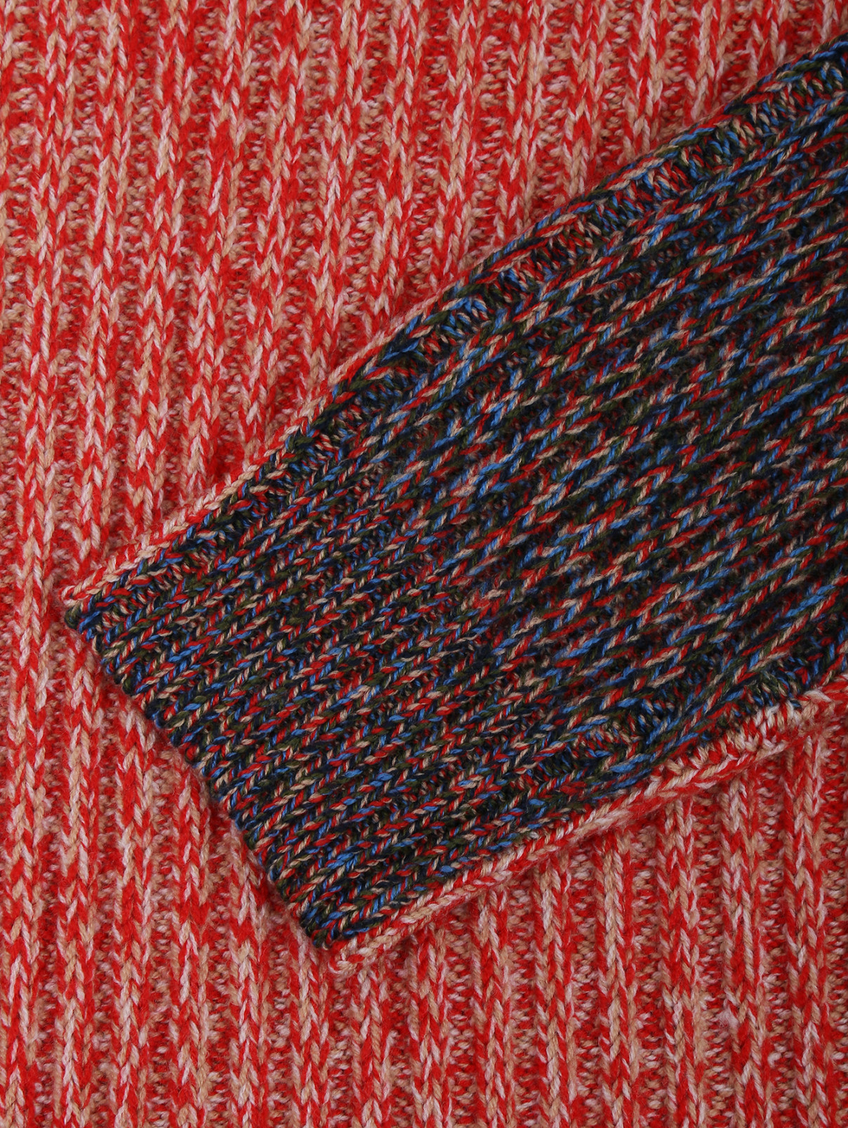 Трикотажное платье из шерсти Jil Sander Navy  –  Деталь1  – Цвет:  Красный