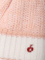 Шапка из смесовой шерсти с вышивкой и помпоном BOSCO  –  Деталь
