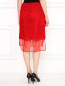Юбка из хлопка и шелка с кружевным узором Giambattista Valli  –  Модель Верх-Низ1