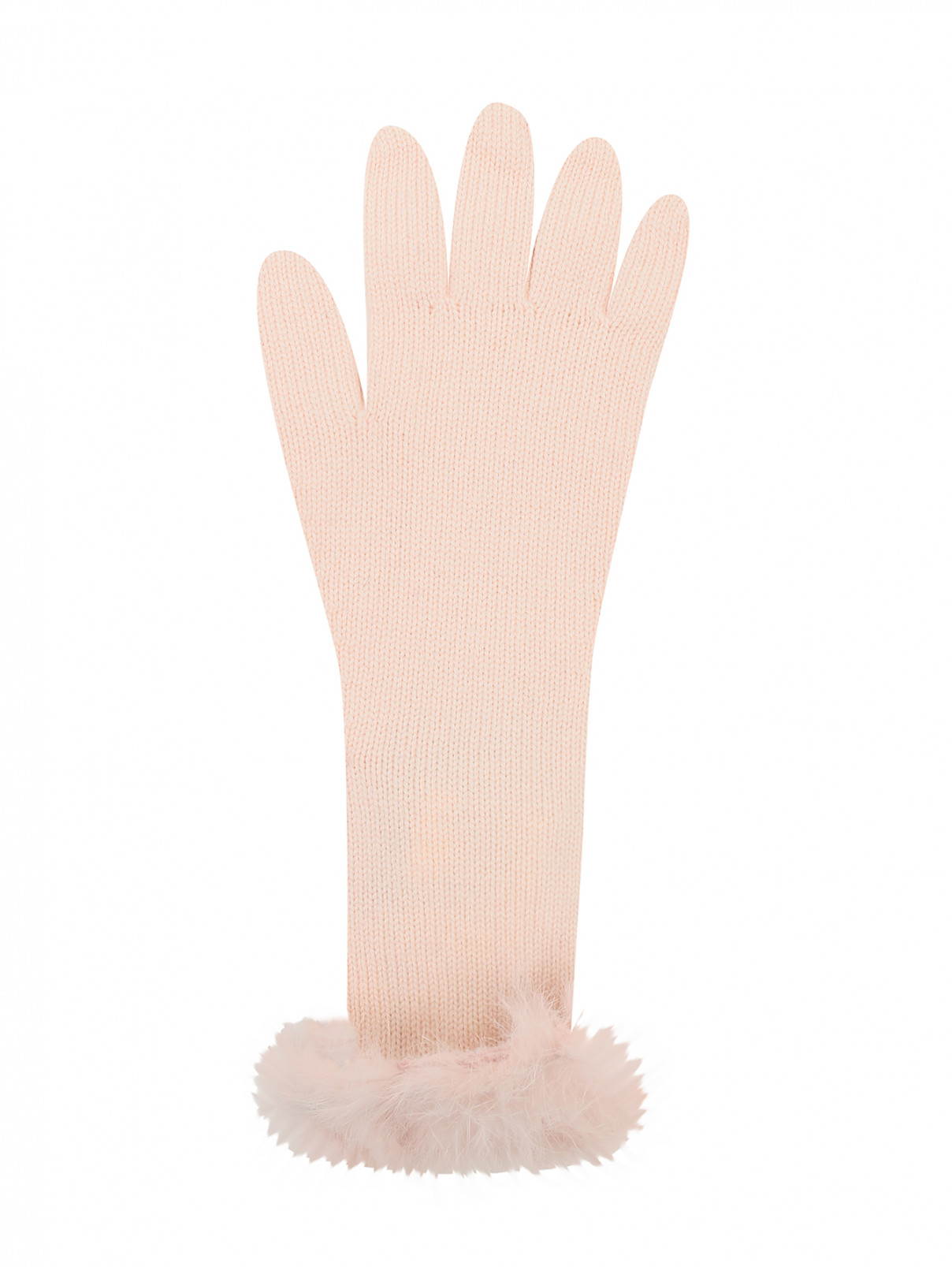 Перчатки с меховой окантовкой I Pinco Pallino  –  Обтравка1  – Цвет:  Розовый