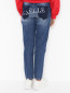 Хлопковые джинсы с принтом Gaelle  –  МодельВерхНиз1
