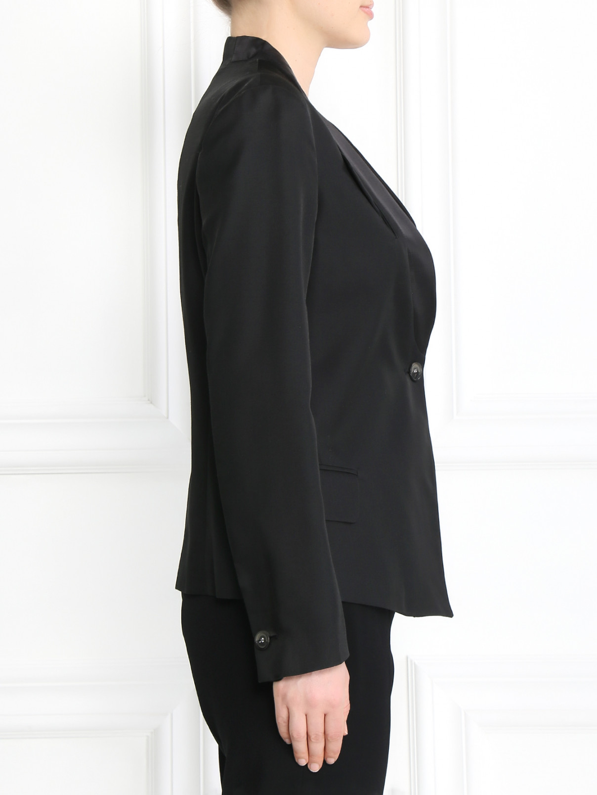 Жакет из шерсти и шелка Marthe+Francois Girbaud  –  Модель Верх-Низ2  – Цвет:  Черный