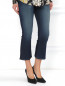 Укороченные джинсы из мягкого денима J Brand  –  Модель Верх-Низ