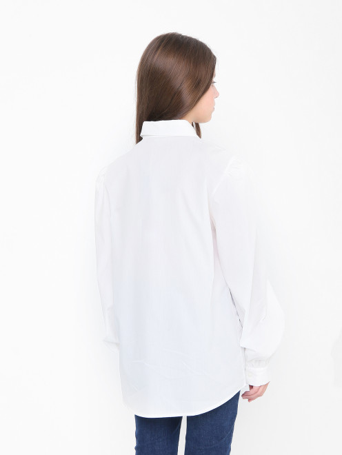 Блуза из хлопка с аппликацией - МодельВерхНиз1