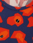 Платье из хлопка с цветочным узором Jil Sander Navy  –  Деталь1