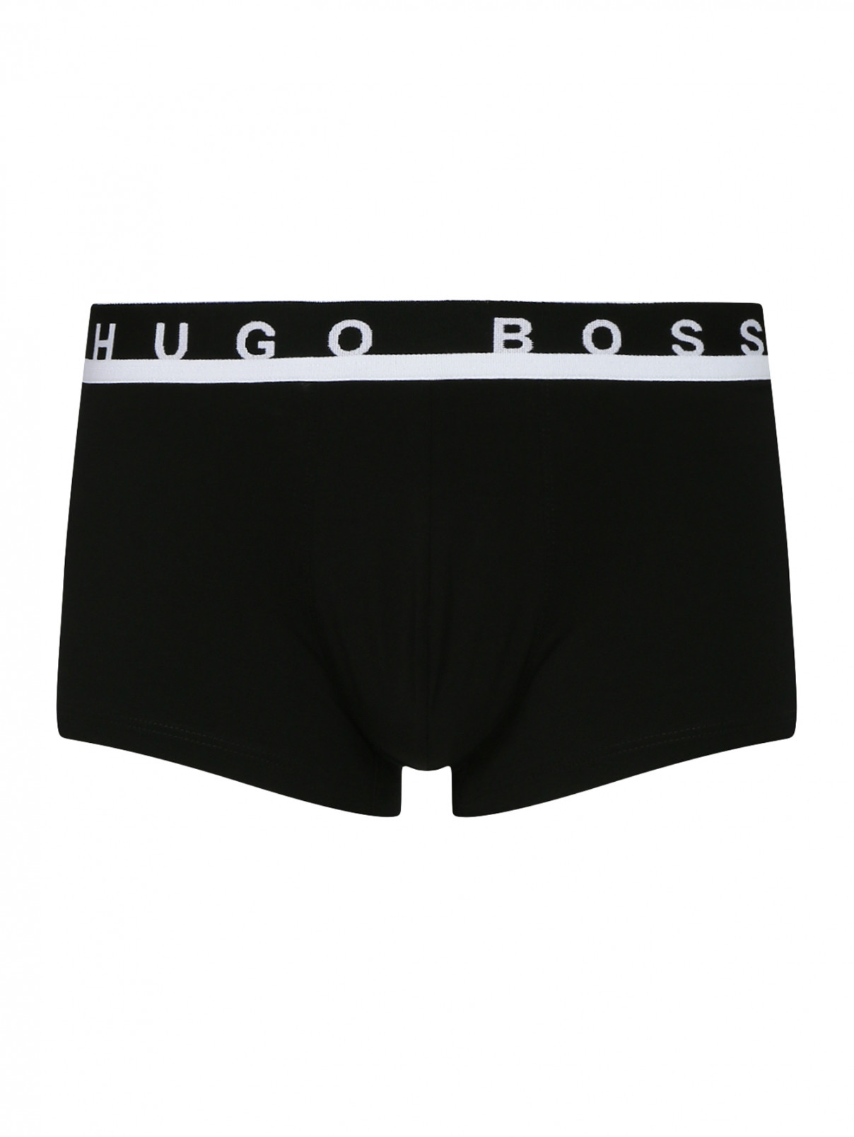 Трусы-боксеры из хлопка Hugo Boss  –  Общий вид  – Цвет:  Черный