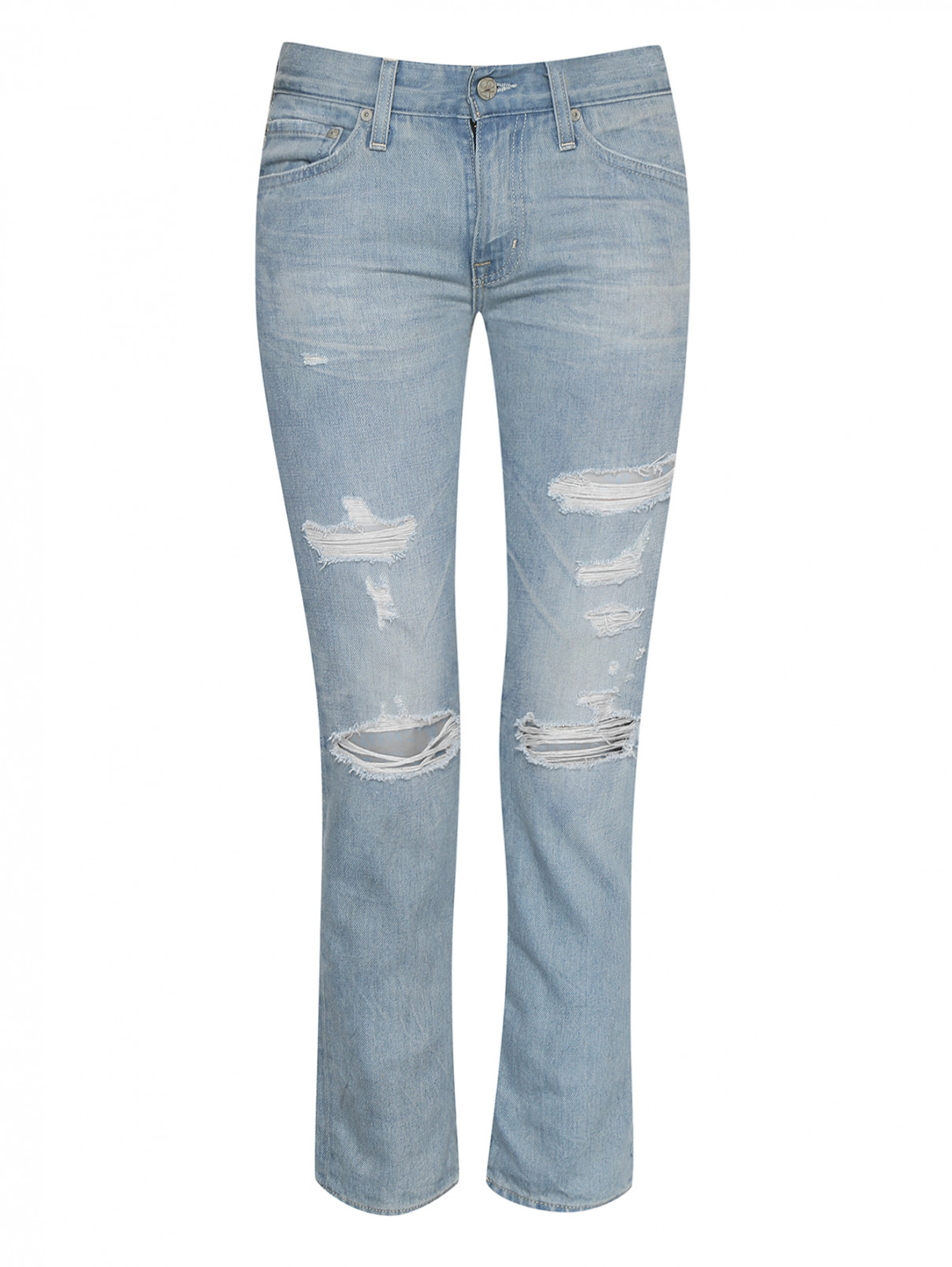Джинсы свободного кроя AG Jeans  –  Общий вид  – Цвет:  Синий