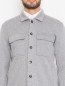 Трикотажный пиджак-рубашка из шерсти LARDINI  –  МодельОбщийВид1