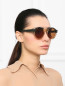 Солнцезащитные очки в оправе из пластика и металла Marni  –  МодельОбщийВид