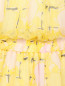 Шелковое платье-мини с цветочным узором Tara Jarmon  –  Деталь1