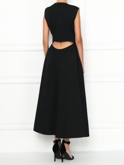 Платье-миди из шерсти с декоративными вырезами Calvin Klein 205W39NYC - МодельВерхНиз1