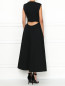 Платье-миди из шерсти с декоративными вырезами Calvin Klein 205W39NYC  –  МодельВерхНиз1