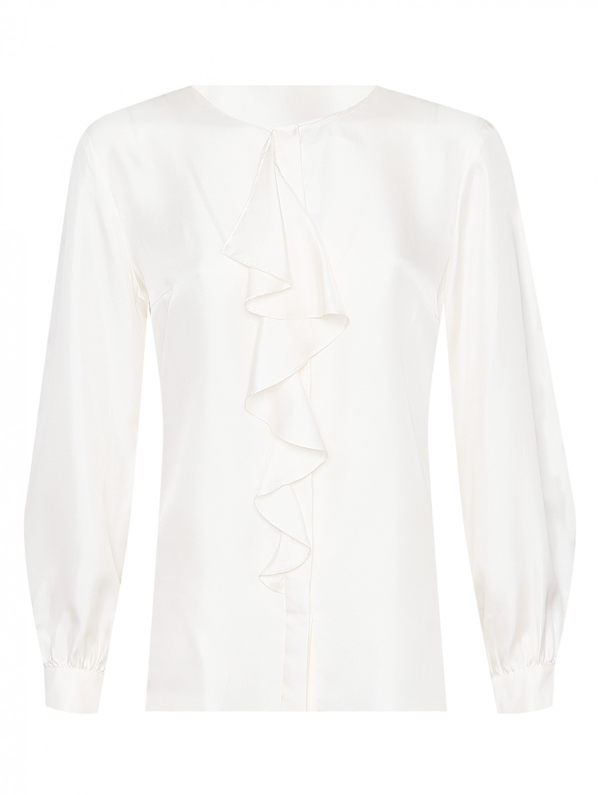 Блуза однотонная из шелка Van Laack  –  Общий вид