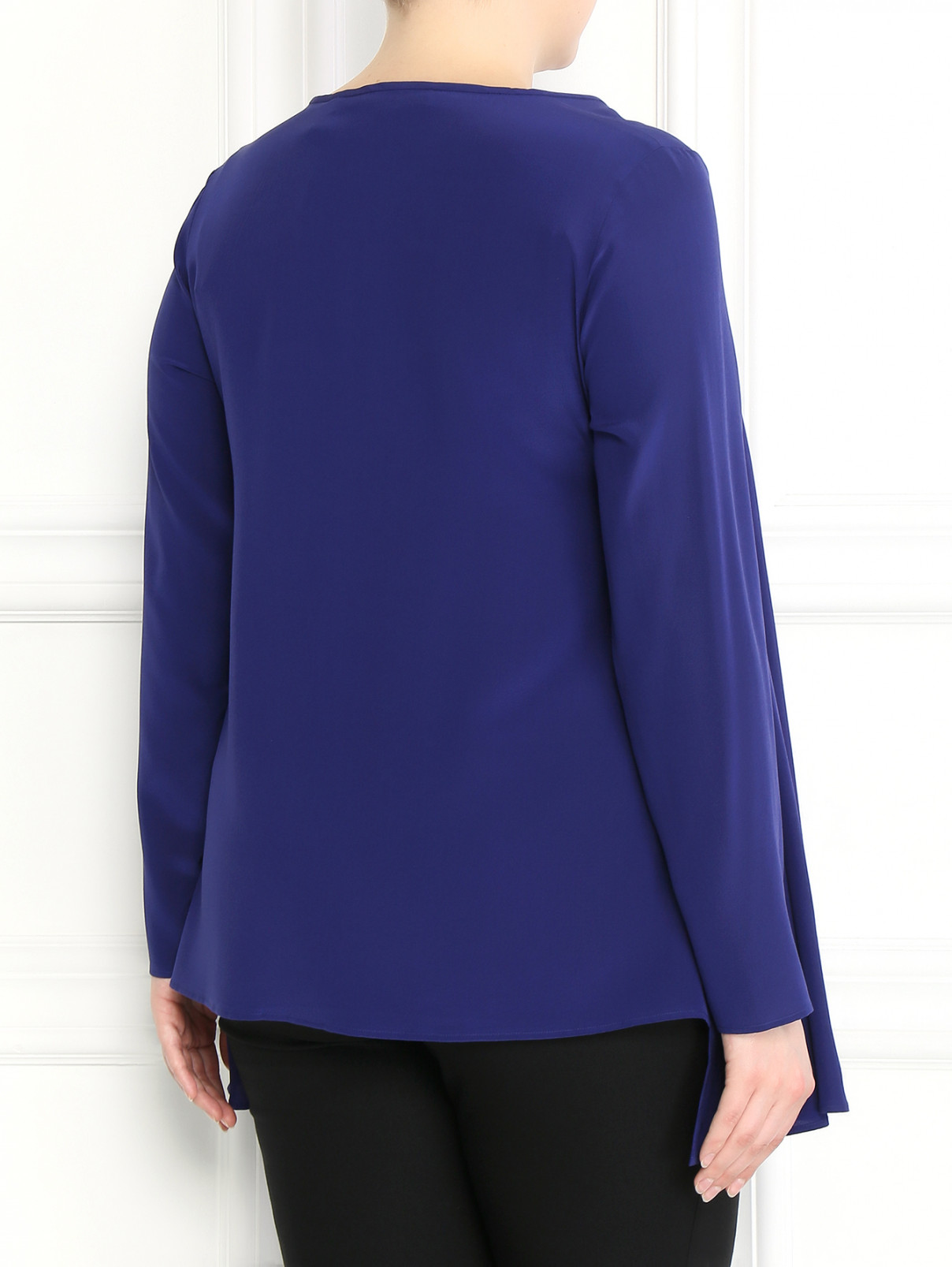 Блуза из шелка свободного кроя Marina Rinaldi  –  Модель Верх-Низ1  – Цвет:  Фиолетовый