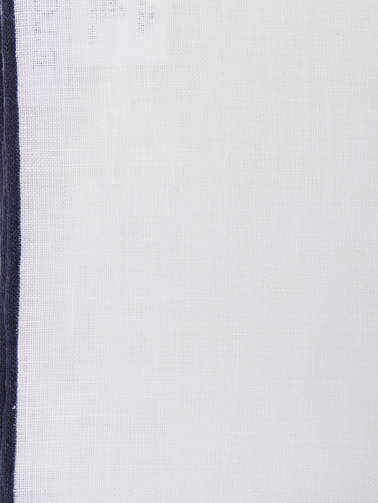Платок карманный изо льна с контрастной отделкой Eton  –  Деталь1  – Цвет:  Белый