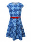 Платье с узором в комплекте с ремешком MiMiSol  –  Общий вид