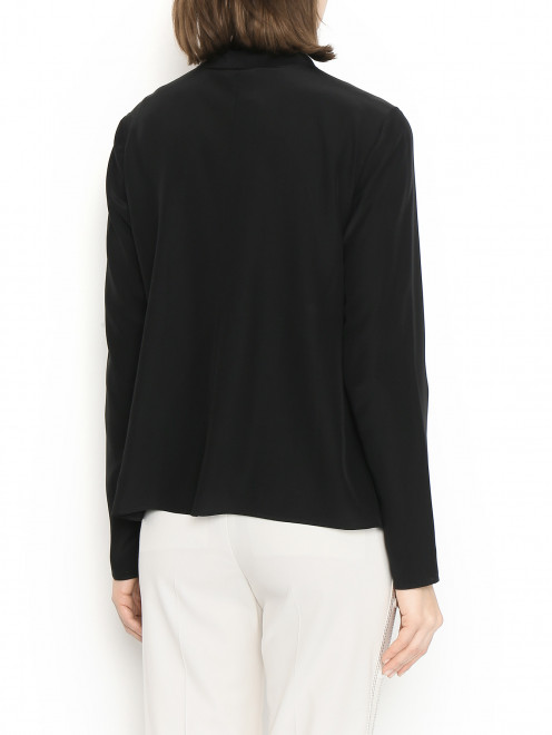 Блуза из шелка с кружевной отделкой - МодельВерхНиз1