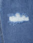 Джинсовая юбка-миди с "рваным эффектом" Moschino Boutique  –  Деталь1