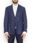 Пиджак из шерсти шелка и льна с карманами Canali  –  МодельОбщийВид1