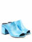 Открытые туфли на широком каблуке  из фактурной кожи Maison Margiela  –  Общий вид
