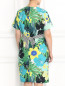 Платье из хлопка с цветочным узором Voyage by Marina Rinaldi  –  Модель Верх-Низ1