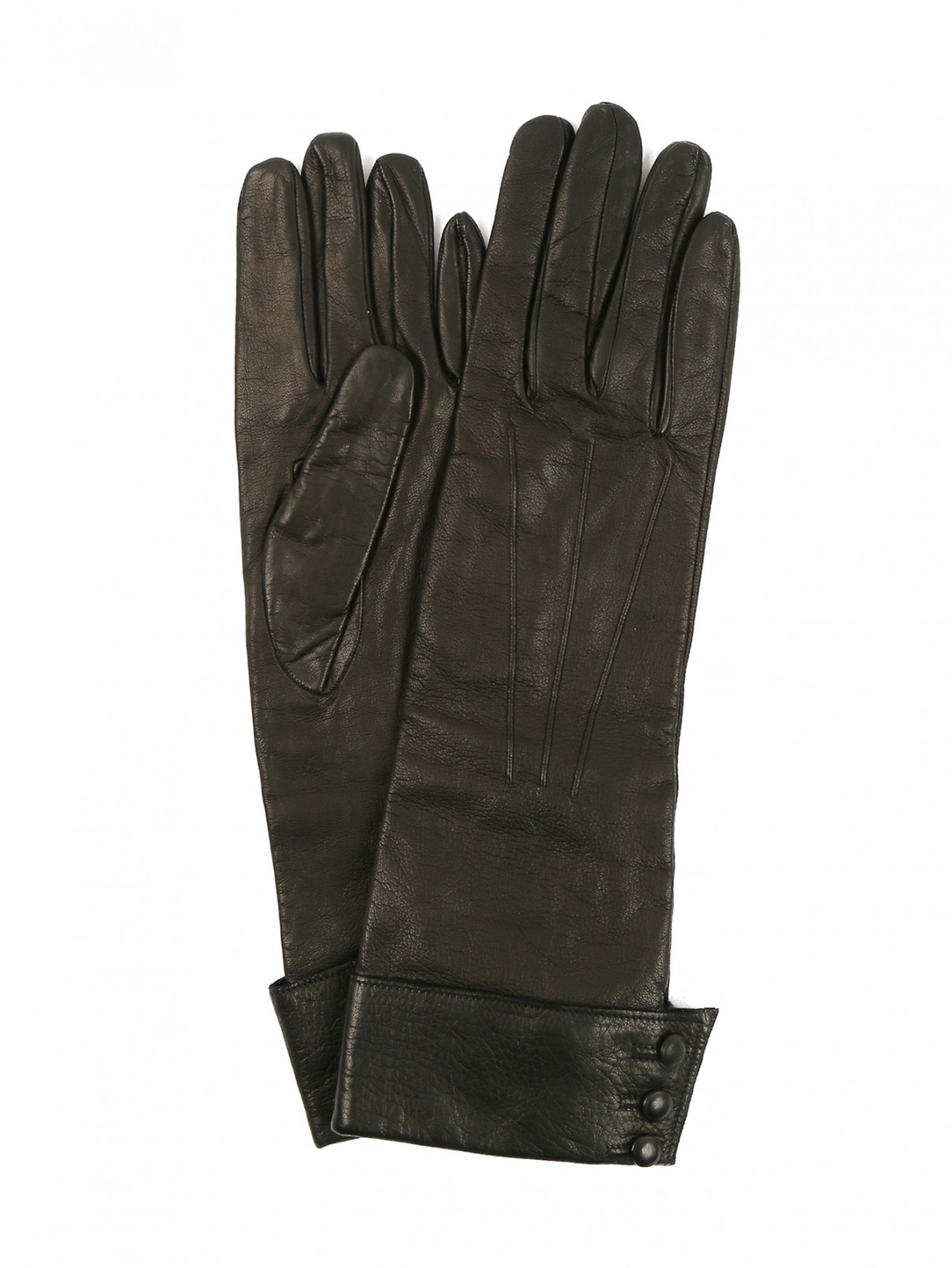 Перчатки из кожи Sermoneta gloves  –  Общий вид  – Цвет:  Коричневый