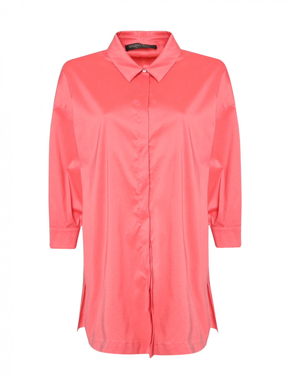 Блуза из хлопка Marina Rinaldi  –  Общий вид  – Цвет:  Розовый