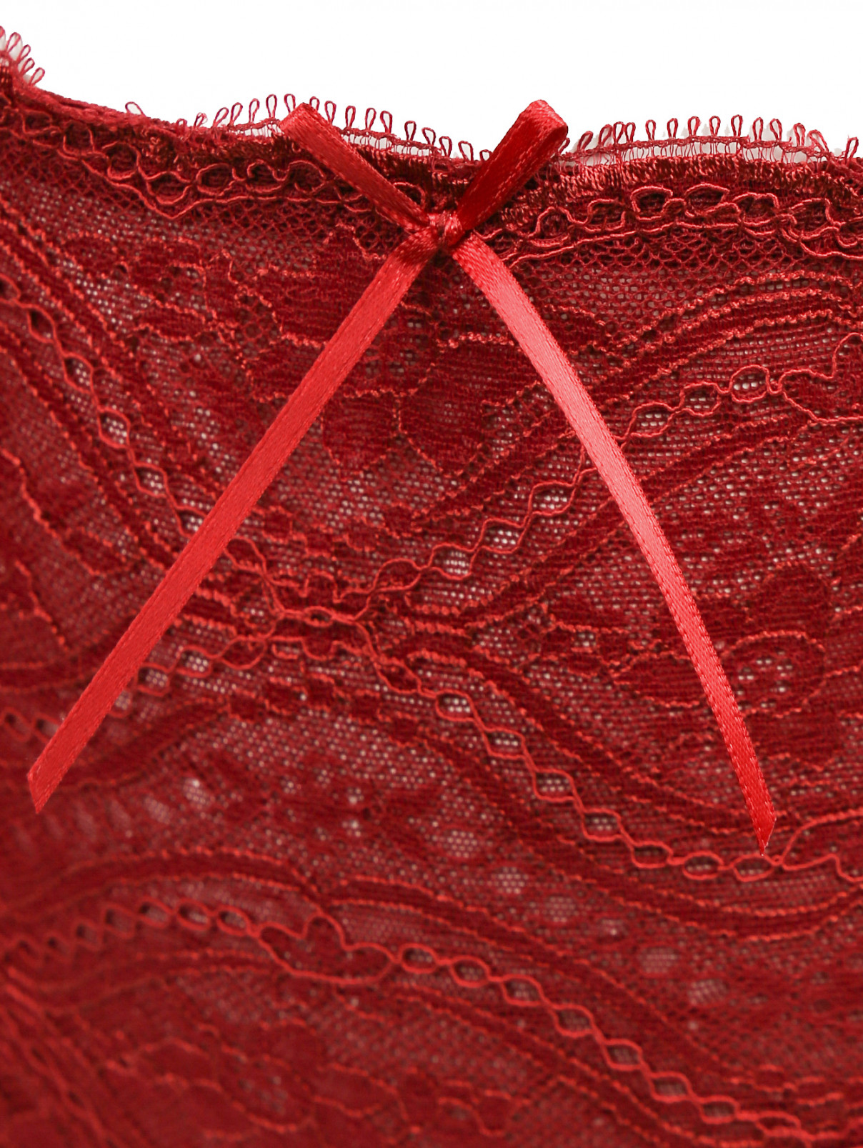 Трусы-шорты кружевные La Perla  –  Деталь  – Цвет:  Красный