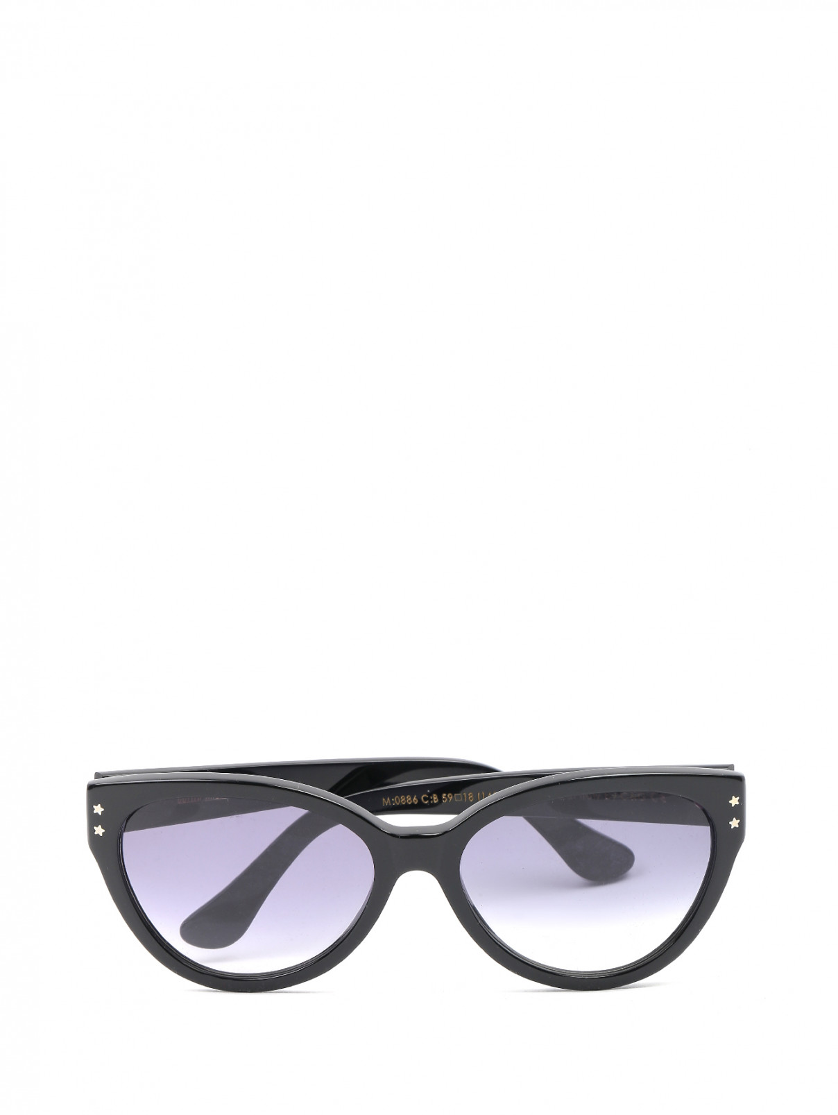 Солнцезащитные очки в пластиковой оправе Cutler and Gross  –  Общий вид  – Цвет:  Черный